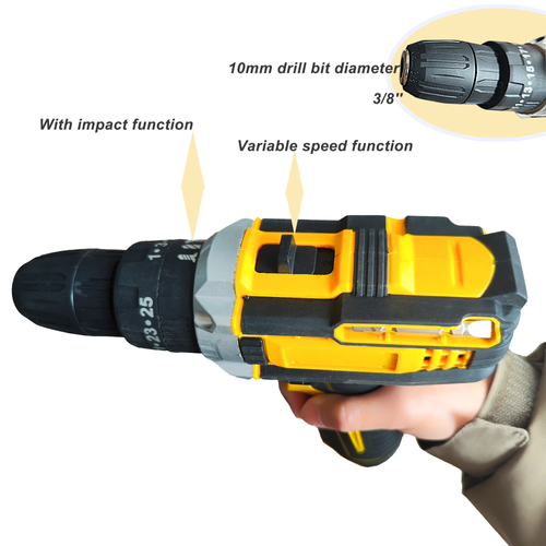 Portable lithium drill electric screwdriver hand electric drill electric tool set household multi-functional light Carry it easily