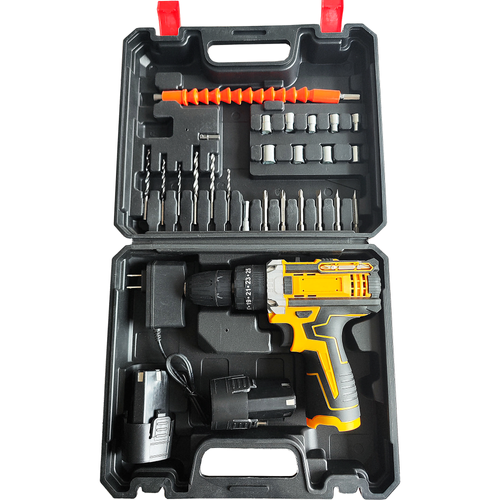 Portable lithium drill electric screwdriver hand electric drill electric tool set household multi-functional light Carry it easily