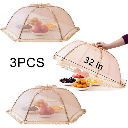 Shuwan breathable meal cover, new foldable table cover, food cover, dustproof, insect and fly proof, household vegetable cover umbrella