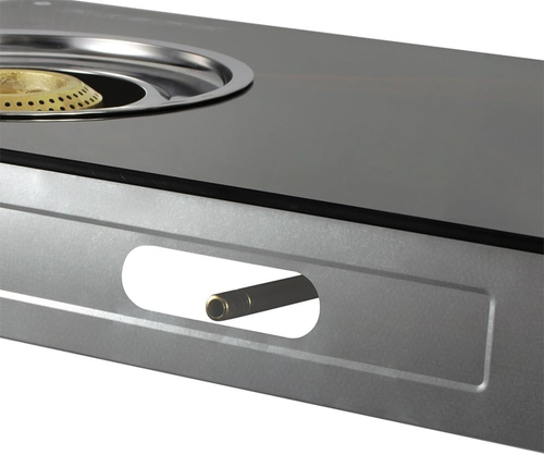 Countertop double burner gas stove