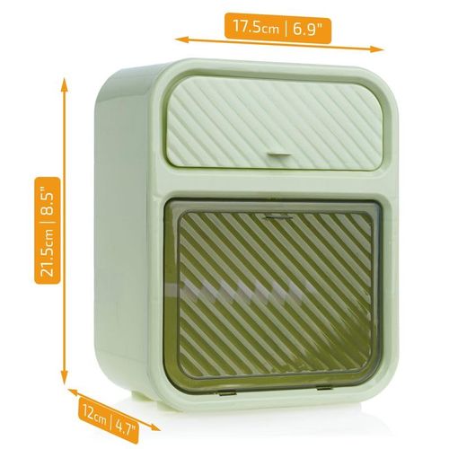 Toilet tissue box, light luxury bathroom, non-perforated double-layer storage rack, wall-mounted rolling paper drawer box