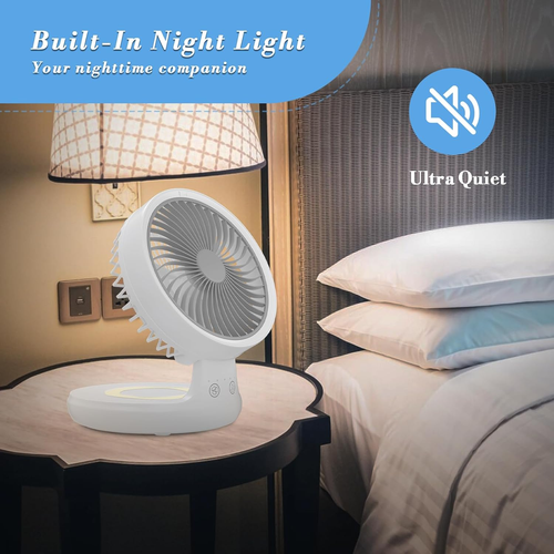 Suspended Air Circulation Fan Desktop Electric Fan Dormitory Bedside Office Charging No Punching Wall Mounted Kitchen Fan