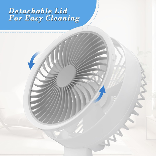 Suspended Air Circulation Fan Desktop Electric Fan Dormitory Bedside Office Charging No Punching Wall Mounted Kitchen Fan