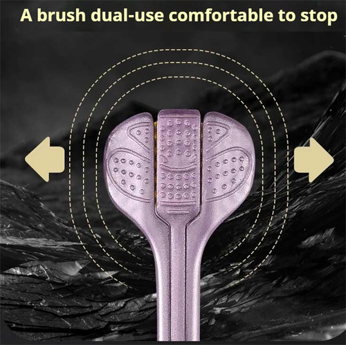 4-Pack Medium Toothbrush Set with Multi-Angle Cleaning, Medium Soft Bristles, Gold, Blue, Cyan, Purple
