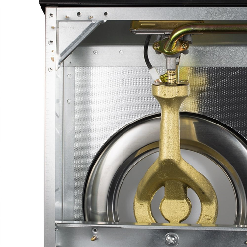 Countertop double burner gas stove