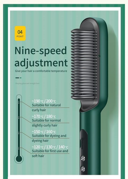 Straight hair comb, straight hair curling iron dual-purpose splint negative ion fluffy comb（Available in green and black）