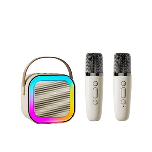 Microphone Wireless Bluetooth Speaker Singing Wireless Portable All-in-One Home KTV Set) (Two Microphones)