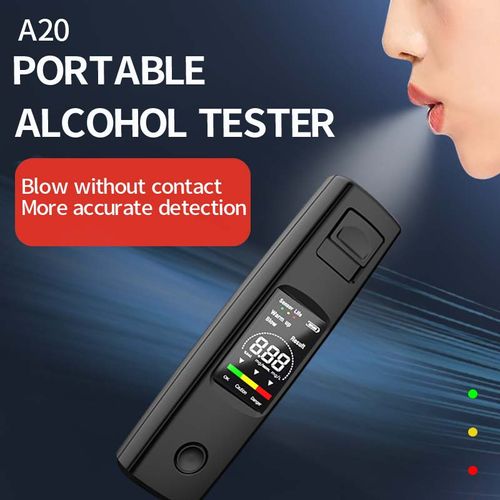 Digital LCD Police Breathalyzer Breath Test Alcohol Tester Analyzer Detector