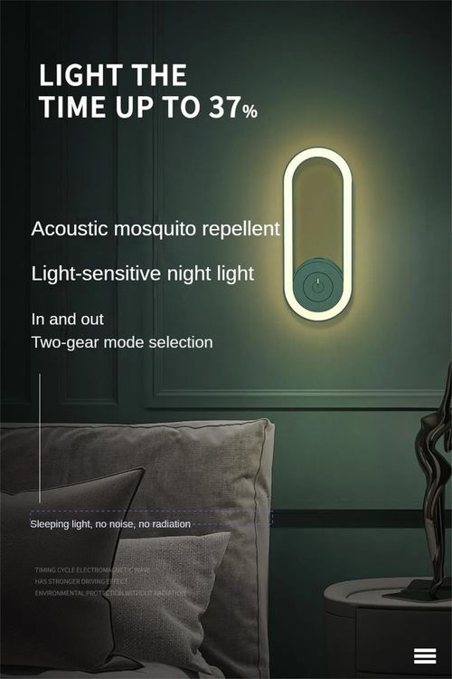 Powerful mosquito lamp 2025 new mosquito killer god household automatic plug-in blue ultrasonic mosquito lights