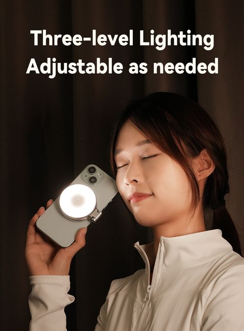 Mini selfie fill light with 3 light modes magnetic mobile phone luminous selfie fill light