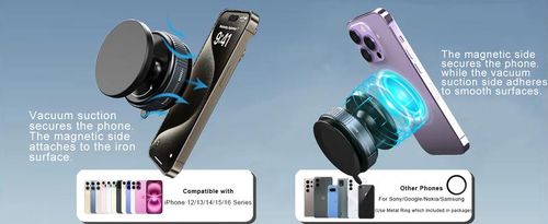 🔥Adjustable 360-Degree Phone Stand-HandsFree Mount Magnetic Phone Stand, Fordable andRetractable, Magnetic Car Phone Holder