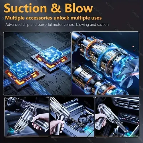 3-in-1 Handheld Vacuum Cleaner, Suitable For Home Car Office Cleaning (3 filters !)