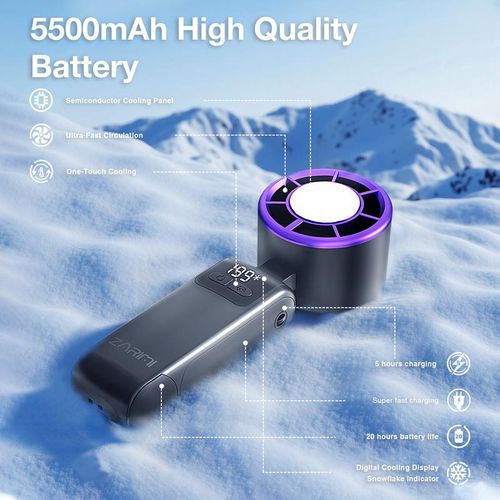 🔥Multifunctional Portable Turbo Handheld Cooling Fan