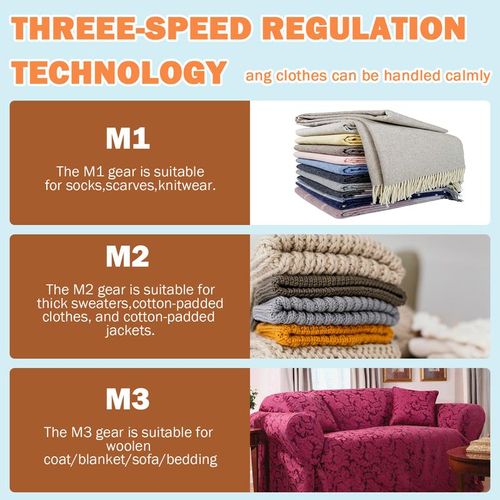 Rechargeable Fabric Shaver with 2 Replaceable Stainless Steel 6-Leaf Blades(1 Free Extra Included) | Lint Remover with 3-Speed Settings & LED Display - Efficient Sweater and Lint Shaver for Clothes, Removing Fuzz, Lint Balls, Pills, and Hairballs.