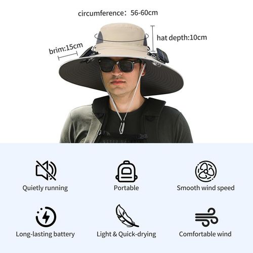 🔥2025 New Solar Fan Outdoor Fishing Hat