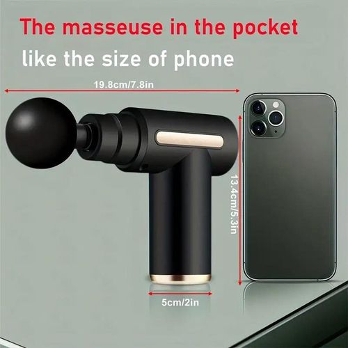 Electric Massage Machine with Replacement Heads, 1 Set Portable Handheld Comfort Muscle Massage Gun