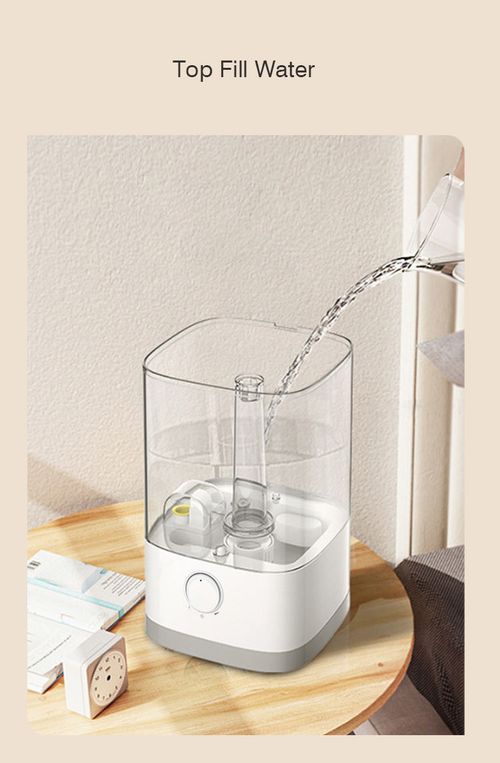 RUNAL 4.5L Big Cool Mist Ultrasonic Humidifier Aromatherapy 7-Color LED Night Light Low Noise <36dB