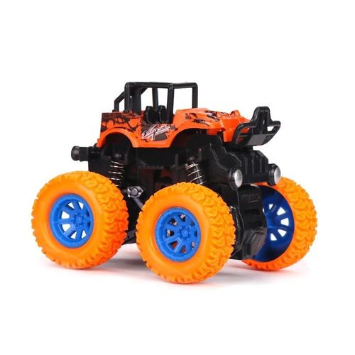 Toy Mini Plastic Inertial Off-road Vehicle Four Wheel Drive Friction Power 360° Rotation Small Plastic Toy Car