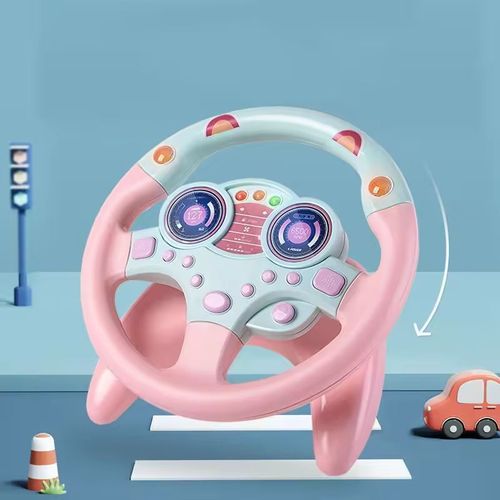 New Product Simulator Steering Wheel With Driving Sound Children Musical Developing Educational Toys