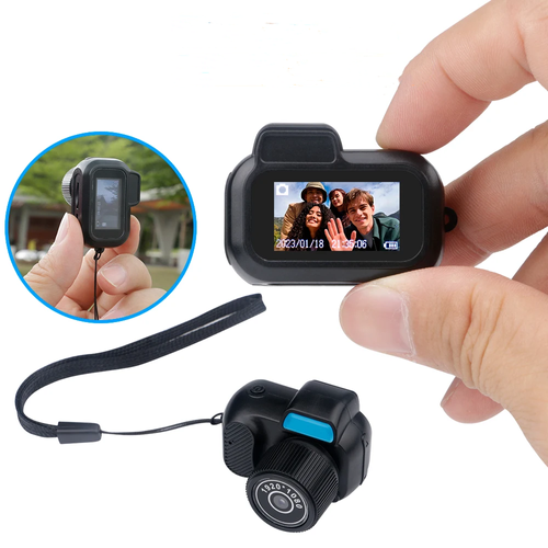 HD Mini Action Camera with 0.96 Inch Screen Kids Children's Fun Digital Video Recorder Outdoor Sports AVI Small Camcorder
