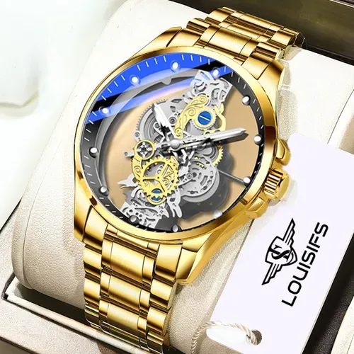 🔥🔥🔥Double-sided transparent hollow automatic mechanical men's watch top brand original men's watch luxury chronograph quartz sports watch men's watch waterproof luminous watch 22 sales