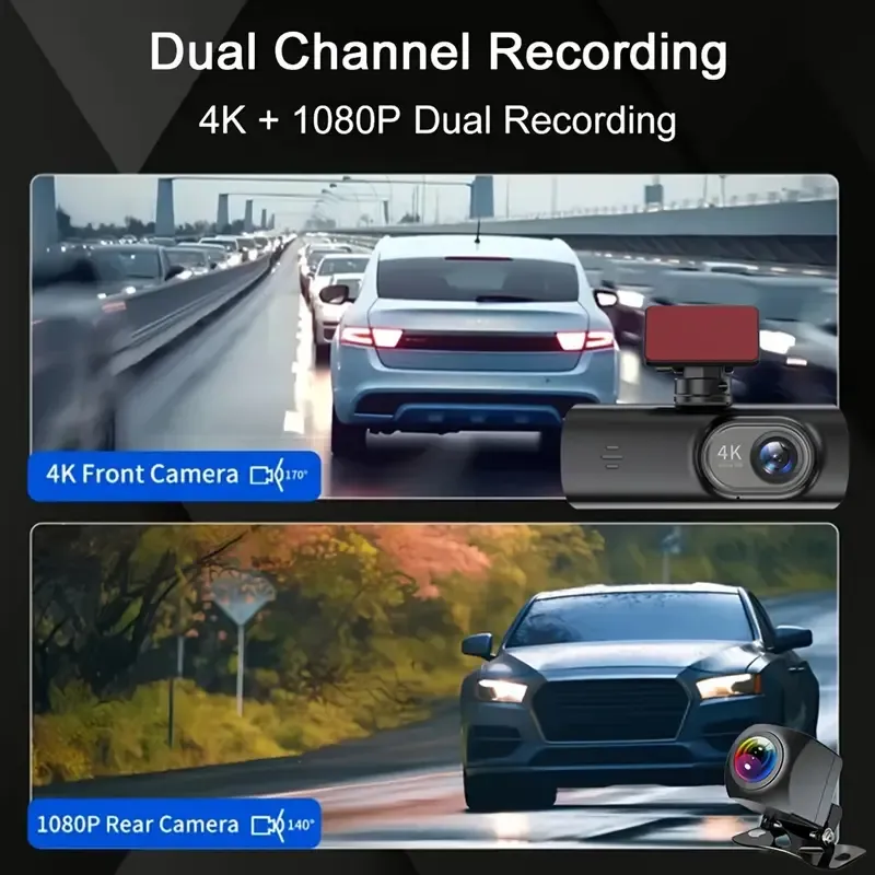 4K Dual Camera Driving Recorder