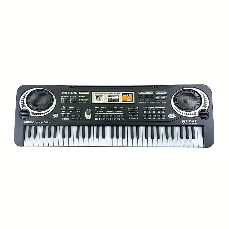 🔥🔥🔥61-key digital piano keyboard, built-in microphone, USB power supply, music enlightenment 23 sales