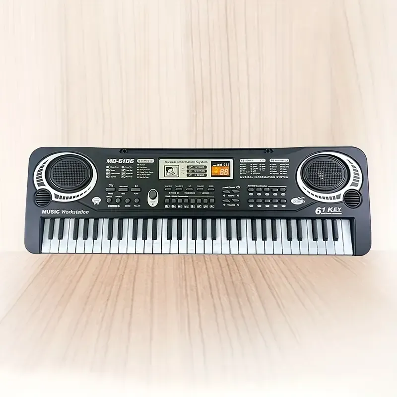 🔥🔥🔥61-key digital piano keyboard, built-in microphone, USB power supply, music enlightenment 23 sales