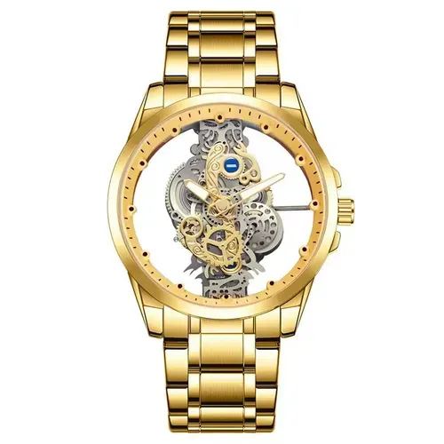 🔥🔥🔥Double-sided transparent hollow automatic mechanical men's watch top brand original men's watch luxury chronograph quartz sports watch men's watch waterproof luminous watch 22 sales