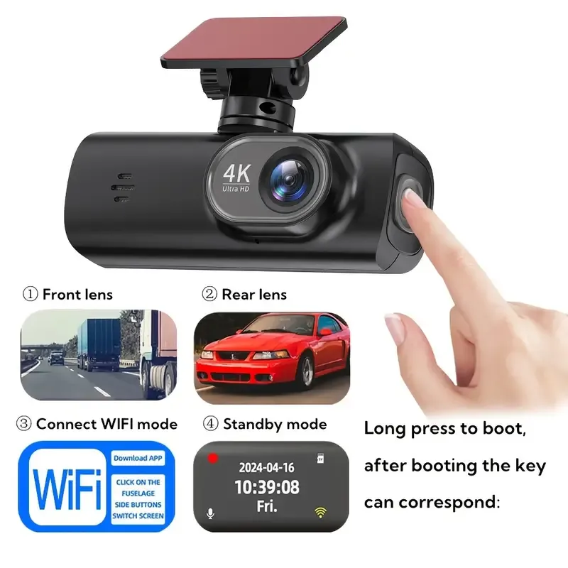 4K Dual Camera Driving Recorder