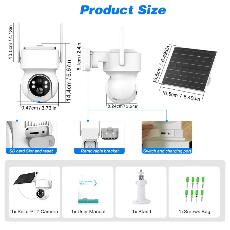 Solar Powered Wireless Security Camera（太阳能无线安全摄像头)