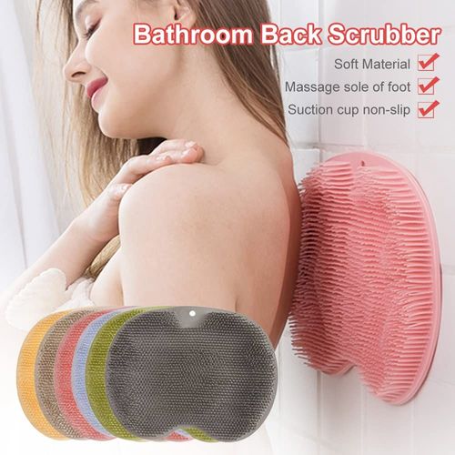 CF TPE Shower Foot Massage Mat Silicone Feet Cleaner Foot Messager Scrubber Brush Shower Foot Scrubber Mat for Bathroom Tub Mat