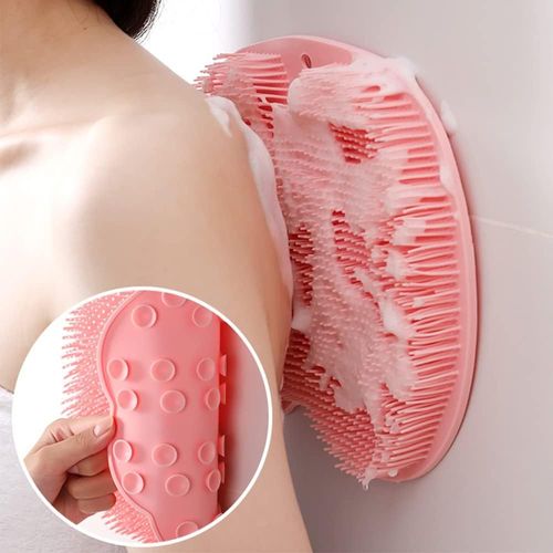 CF TPE Shower Foot Massage Mat Silicone Feet Cleaner Foot Messager Scrubber Brush Shower Foot Scrubber Mat for Bathroom Tub Mat