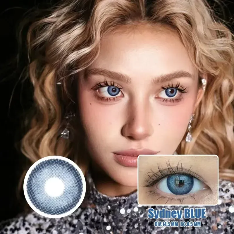 (1-Year Wear) Colored EYESHARE Natural Color Lens Eyes Color Contact Lenses for Eye + Contact Lens Box