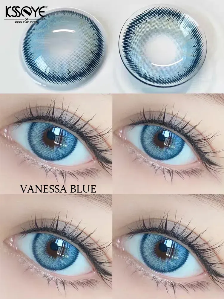 (1-Year Wear) Colored EYESHARE Natural Color Lens Eyes Color Contact Lenses for Eye + Contact Lens Box