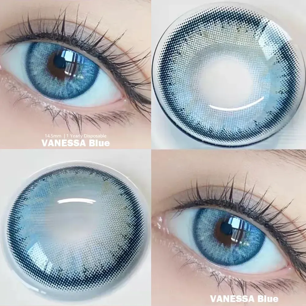 (1-Year Wear) Colored EYESHARE Natural Color Lens Eyes Color Contact Lenses for Eye + Contact Lens Box