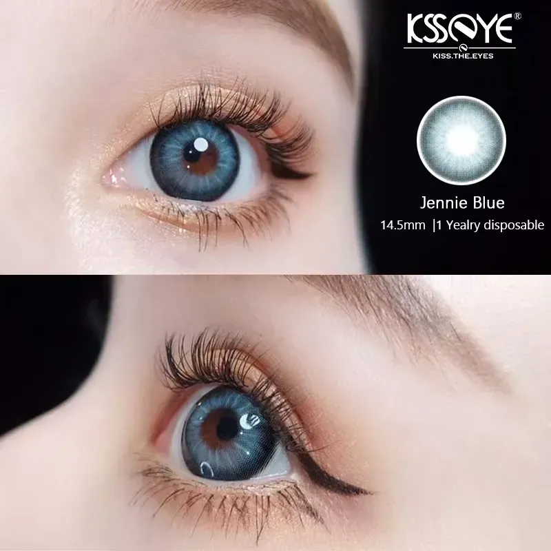 (1-Year Wear) Colored EYESHARE Natural Color Lens Eyes Color Contact Lenses for Eye + Contact Lens Box