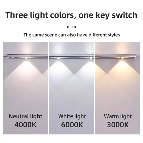 ⏰USB Magnetic Wireless Home Kitchen Motion Sensor Led Under Cabinet Light Furniture Lighting