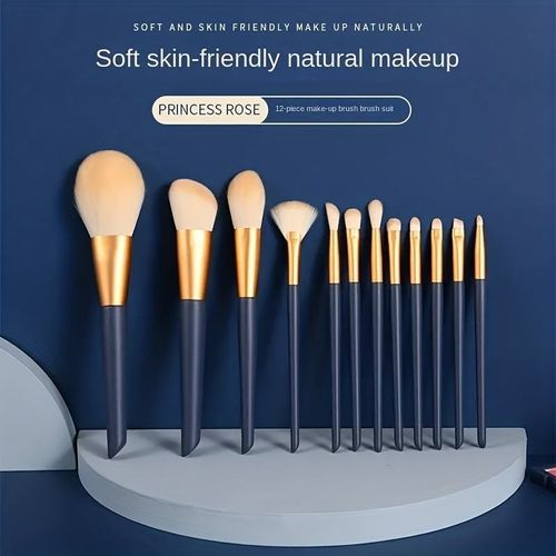 🌹🌹BEAUTY PLANET Custom Logo Wholesale Good Quality Foundation Makeup 12Pcs Makeup Gift Sets Luxury Bling Makeup Brush Set🌹