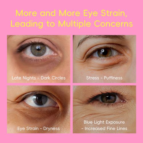 LAIKOU 5 in 1 Grow up Super Roller Eye Cream Anti-Wrinkle Targets Dark Circles With Glutathione Ferulic Acid Ingredients