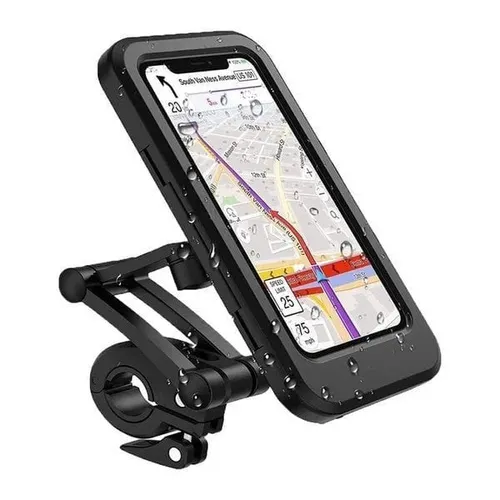 Waterproof phone holder for bicycles and motorcycles