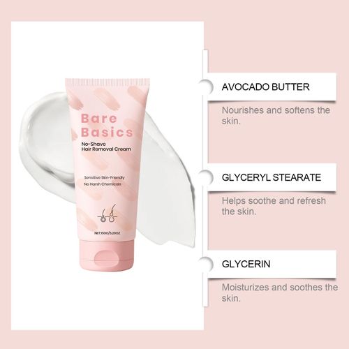 150g Natural Hair Removal Cream Safe Gentle Armpit Face Body Intimate Areas Hair Removal Cream Painless Depilatory for Men Women