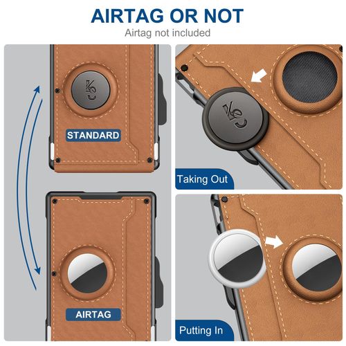 Wallet Men's Long Card Holder Large Capacity Card Slots Flip Cover Carbon Fiber Metal Case Anti-theft Card