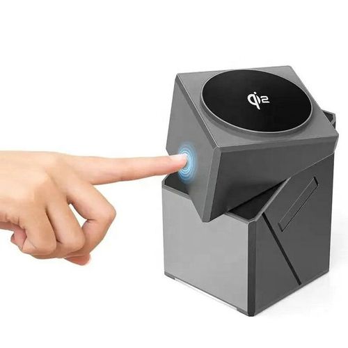 New 3 in 1 Magnetic Charging Cube Stand Portable Fast Station Wireless Charger for Phone Watch Earphone Strong Magnetic Charger