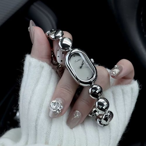 High-End Exquisite Ladies' Watch Retro Romantic Trendy New Style Stainless Steel Individualistic Fashion Chain & Link Bracelets
