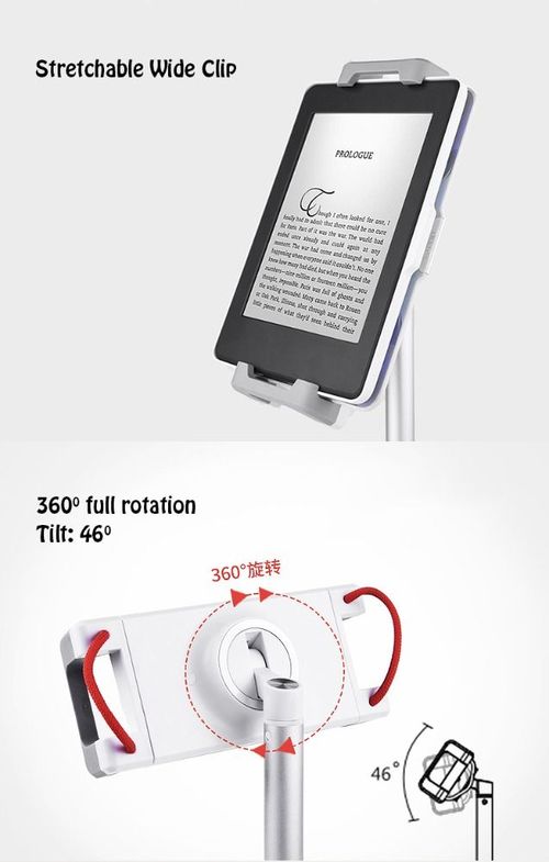 4.7-12.9 Inch Aluminum Alloy Desktop Stand for iPad Pro iPhone Surface Book Tablet PC Stand