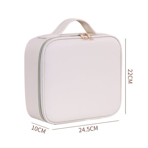 Travel Bags Box Led Light Large Capacity Makeup Case Storage Bag Waterproof PU Cosmetic Case with Led Lights and Mirror