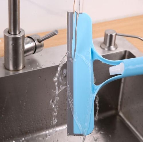 Multi-function Glass Wiper With Watering Can Bathroom Mirror Window Cleaner Brush Car Glass Cleaner