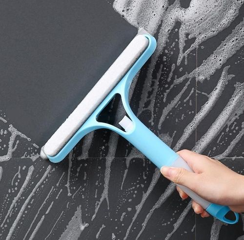 Multi-function Glass Wiper With Watering Can Bathroom Mirror Window Cleaner Brush Car Glass Cleaner