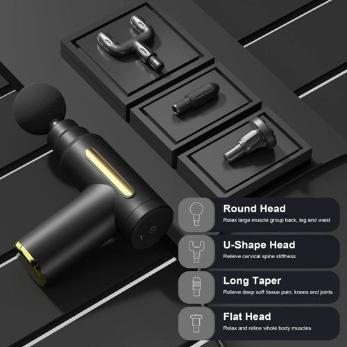 Best-selling Portable Cordless Mini Fascia Gun Full Body Deep Muscle Tissue Massage Device Electronic Handheld Vibration Therapy